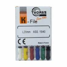 K فایل طول 31 Thomas - فایل دستی K طول 25 و 31 THOMAS - فروش لوازم مطب دندانپزشکی - دنت اسمایل - مواد و وسایل دندانپزشکی